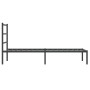 Estructura de cama con cabecero metal negro 90x190 cm de , Camas y somieres - Ref: Foro24-355357, Precio: 66,22 €, Descuento: %