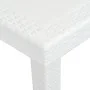 Mesa de jardín aspecto de ratán plástico blanca 220x90x72 cm de vidaXL, Mesas de jardín - Ref: Foro24-45607, Precio: 185,07 €...