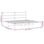 Estructura de cama con cabecero metal negro 180x200 cm de , Camas y somieres - Ref: Foro24-355369, Precio: 105,31 €, Descuent...