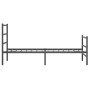 Estructura de cama con cabecero y estribo metal negro 90x200 cm de , Camas y somieres - Ref: Foro24-355376, Precio: 71,52 €, ...