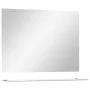 Espejo de pared con estante de vidrio templado 80x60 cm de vidaXL, Espejos - Ref: Foro24-249442, Precio: 45,82 €, Descuento: %
