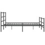 Estructura de cama con cabecero y estribo metal negro 183x213cm de , Camas y somieres - Ref: Foro24-355388, Precio: 109,52 €,...