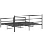 Estructura de cama con cabecero y estribo metal negro 183x213cm de , Camas y somieres - Ref: Foro24-355388, Precio: 109,52 €,...