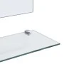 Espejo de pared con estante de vidrio templado 80x60 cm de vidaXL, Espejos - Ref: Foro24-249442, Precio: 45,82 €, Descuento: %