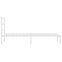 Estructura de cama de metal con cabecero blanco 80x200 cm de , Camas y somieres - Ref: Foro24-355405, Precio: 58,83 €, Descue...