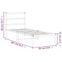 Estructura de cama de metal con cabecero blanco 80x200 cm de , Camas y somieres - Ref: Foro24-355405, Precio: 58,83 €, Descue...
