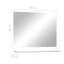 Espejo de pared con estante de vidrio templado 80x60 cm de vidaXL, Espejos - Ref: Foro24-249442, Precio: 45,82 €, Descuento: %