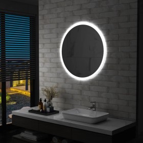 Espejo de baño con LED 80 cm de vidaXL, Espejos - Ref: Foro24-144725, Precio: 132,20 €, Descuento: %