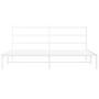 Estructura de cama de metal con cabecero blanco 180x200 cm de , Camas y somieres - Ref: Foro24-355418, Precio: 98,26 €, Descu...