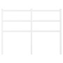 Cabecero de metal blanco 120 cm de , Cabeceros y pies de cama - Ref: Foro24-355445, Precio: 24,53 €, Descuento: %