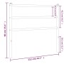Cabecero de metal negro 107 cm de , Cabeceros y pies de cama - Ref: Foro24-355395, Precio: 21,67 €, Descuento: %