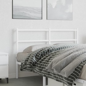 Cabecero de metal blanco 140 cm de , Cabeceros y pies de cama - Ref: Foro24-355447, Precio: 30,95 €, Descuento: %