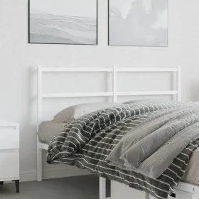 Cabecero de metal blanco 140 cm de , Cabeceros y pies de cama - Ref: Foro24-355447, Precio: 30,48 €, Descuento: %