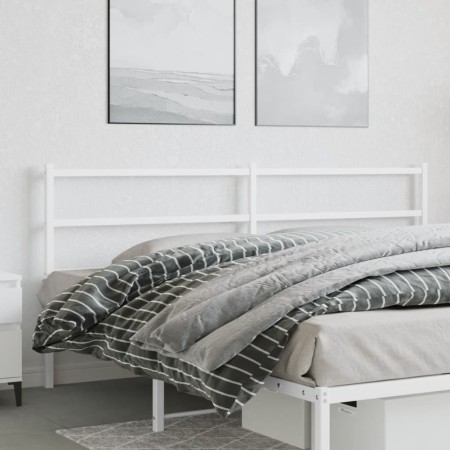 Cabecero de metal blanco 193 cm de , Cabeceros y pies de cama - Ref: Foro24-355451, Precio: 29,66 €, Descuento: %