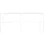 Cabecero de metal blanco 193 cm de , Cabeceros y pies de cama - Ref: Foro24-355451, Precio: 29,66 €, Descuento: %