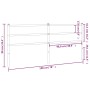 Cabecero de metal blanco 193 cm de , Cabeceros y pies de cama - Ref: Foro24-355451, Precio: 29,66 €, Descuento: %
