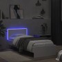 Estructura de cama con cabecero y luces LED blanco 90x200 cm de , Camas y somieres - Ref: Foro24-838806, Precio: 118,76 €, De...