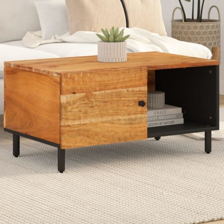 Mesa de centro madera maciza de acacia 80x50x40 cm de , Mesas de centro - Ref: Foro24-356859, Precio: 73,35 €, Descuento: %