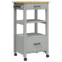 Carrito de cocina MONZA madera maciza de pino 48x40x90 cm de , Carros de cocina y comedor - Ref: Foro24-376086, Precio: 102,3...