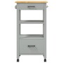 Carrito de cocina MONZA madera maciza de pino 48x40x90 cm de , Carros de cocina y comedor - Ref: Foro24-376086, Precio: 102,3...