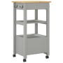 Carrito de cocina MONZA madera maciza de pino 48x40x90 cm de , Carros de cocina y comedor - Ref: Foro24-376086, Precio: 102,3...