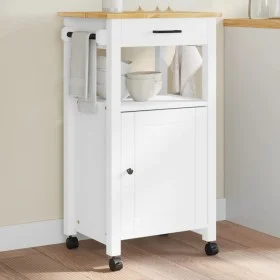 MONZA solid pine wood kitchen cart 48x40x90 cm by , Kitchen and dining carts - Ref: Foro24-376090, Price: 108,00 €, Discount: %