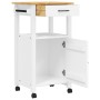 Carrito de cocina MONZA madera maciza de pino 48x40x90 cm de , Carros de cocina y comedor - Ref: Foro24-376090, Precio: 117,7...
