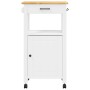 Carrito de cocina MONZA madera maciza de pino 48x40x90 cm de , Carros de cocina y comedor - Ref: Foro24-376090, Precio: 117,7...