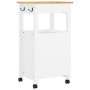 Carrito de cocina MONZA madera maciza de pino 48x40x90 cm de , Carros de cocina y comedor - Ref: Foro24-376090, Precio: 117,7...