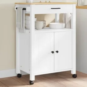 Carrito de cocina MONZA madera maciza de pino 60x40x90 cm de , Carros de cocina y comedor - Ref: Foro24-376099, Precio: 132,5...