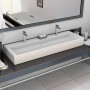 Lavabo 120x46x11 cm resina mineral/mármol blanco de vidaXL, Lavabos - Ref: Foro24-144068, Precio: 348,99 €, Descuento: %