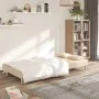 Sofá cama de 2 plazas con dos almohadas tela color crema de , Sofás - Ref: Foro24-375795, Precio: 242,05 €, Descuento: %