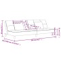 Sofá cama de 2 plazas con dos almohadas tela color crema de , Sofás - Ref: Foro24-375795, Precio: 246,33 €, Descuento: %