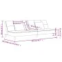 Two-seater sofa bed with two cream-colored fabric pillows by , Sofas - Ref: Foro24-375795, Price: 242,05 €, Discount: %
