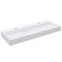 Lavabo 120x46x11 cm resina mineral/mármol blanco de vidaXL, Lavabos - Ref: Foro24-144068, Precio: 348,99 €, Descuento: %