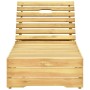 Tumbona con cojín rojo madera de pino impregnada de , Tumbonas - Ref: Foro24-3065915, Precio: 165,95 €, Descuento: %