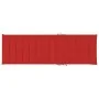 Tumbona con cojín rojo madera de pino impregnada de , Tumbonas - Ref: Foro24-3065915, Precio: 159,21 €, Descuento: %