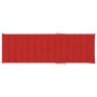 Tumbona con cojín rojo madera de pino impregnada de , Tumbonas - Ref: Foro24-3065915, Precio: 165,95 €, Descuento: %