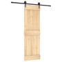 Puerta corredera con herrajes madera maciza de pino 70x210 cm de , Puertas - Ref: Foro24-3203199, Precio: 153,13 €, Descuento: %