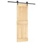 Puerta corredera con herrajes madera maciza de pino 70x210 cm de , Puertas - Ref: Foro24-3203199, Precio: 147,16 €, Descuento: %