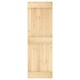 Puerta corredera con herrajes madera maciza de pino 70x210 cm de , Puertas - Ref: Foro24-3203199, Precio: 153,13 €, Descuento: %