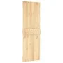 Puerta corredera con herrajes madera maciza de pino 70x210 cm de , Puertas - Ref: Foro24-3203199, Precio: 147,16 €, Descuento: %
