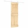Puerta corredera con herrajes madera maciza de pino 70x210 cm de , Puertas - Ref: Foro24-3203254, Precio: 168,69 €, Descuento: %