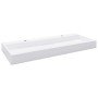 Lavabo 120x46x11 cm resina mineral/mármol blanco de vidaXL, Lavabos - Ref: Foro24-144068, Precio: 348,99 €, Descuento: %