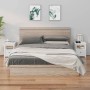 Mesitas de noche 2 uds madera maciza de pino blanco 40x35x49 cm de vidaXL, Mesitas de noche - Ref: Foro24-813712, Precio: 87,...