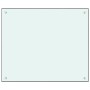 Protección salpicaduras cocina vidrio templado blanco 70x60 cm de vidaXL, Herramientas y utensilios de cocina - Ref: Foro24-2...