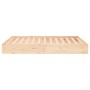 Estructura de cama madera maciza 140x200 cm de , Camas y somieres - Ref: Foro24-820042, Precio: 105,52 €, Descuento: %