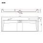 Waschbecken 120x46x11 cm Mineralharz/weißer Marmor von vidaXL, Sinkt - Ref: Foro24-144068, Preis: 397,74 €, Rabatt: %