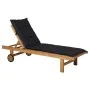 Madison Cojín para tumbona Basic negro 200x60 cm de , Cojines para sillas y sofás - Ref: Foro24-447165, Precio: 65,75 €, Desc...