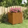 Jardinera con patas acero corten oxidado 49x47x50 cm de , Maceteros y jardineras - Ref: Foro24-823682, Precio: 78,18 €, Descu...
